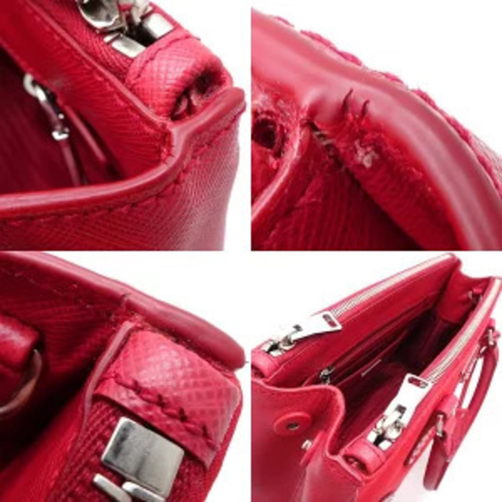 Prada Leather Bag Red ROSSO - Picture 5 of 9